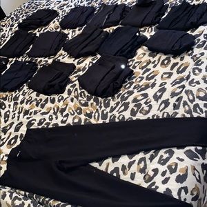 HUGE BUNDLE 15 black leggings